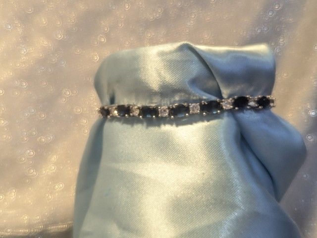 Sapphire Diamond Tennis Bracelet