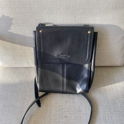 American Leather Co. Black Pebbled Shoulder Bag