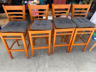 Wooden barstools