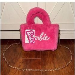 Barbie Hot Pink Fluffy Bag !!!! 