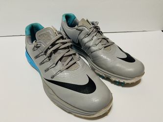 Nike Lunar Control 4 Men's Size 9 Golf Shoes Gray Blue Lunarlon 819037-002