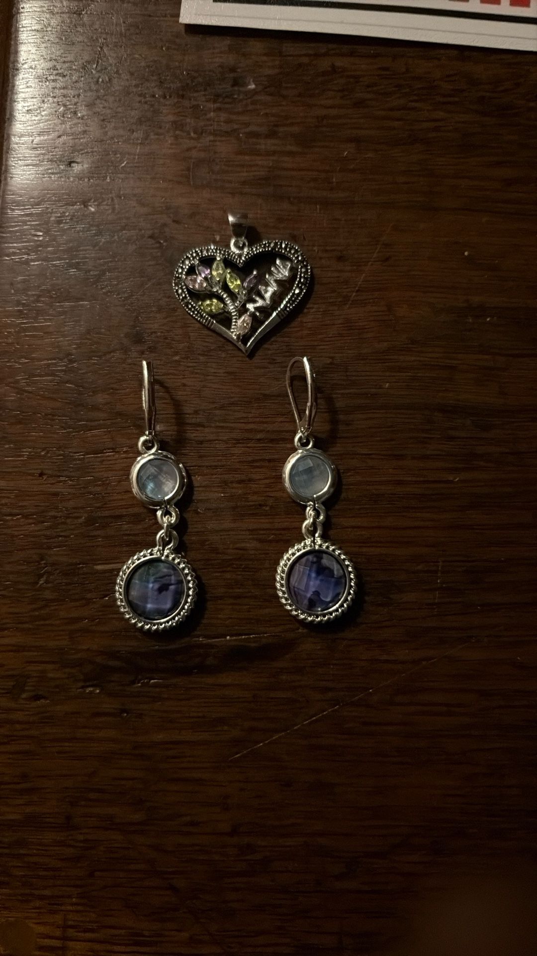 Pendant And Earrings