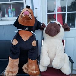 2 BIG STUFFED ANIMALS GOOD CONDITION 