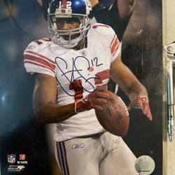 Autographed Photo 8x10 Steve Smith NY Giants