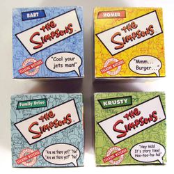 2002 Burger King Simpsons Talking Watches Set of 4 in Packages