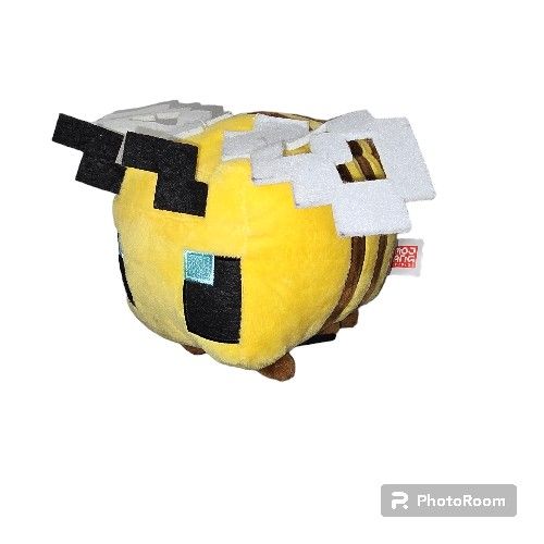 Mojang Minecraft Yellow Bumblebee Stuffed Animal Plush 6" Bee Toy Bug Insect