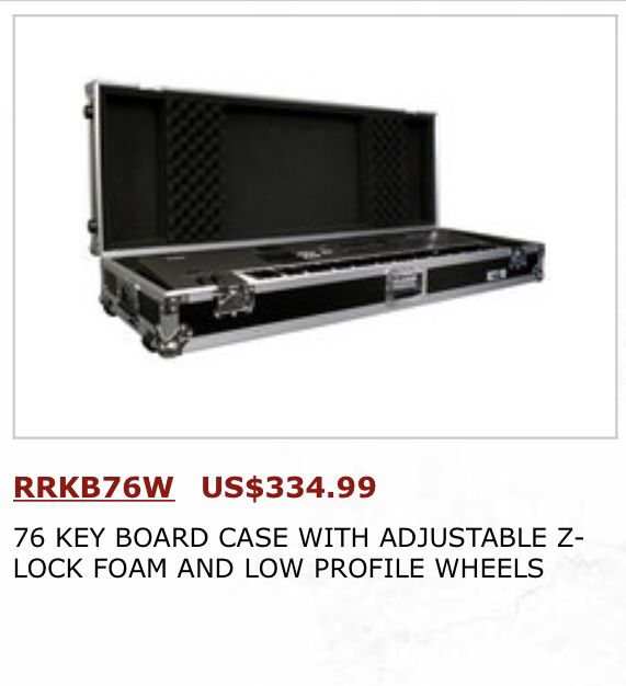 2 Road Ready Cases for Keyboards heavy Duty 61 Key and 76