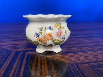 Small Porcelain sugar bowl Floral Butterfly Design