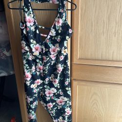 Floral Jumpsuit Xl  