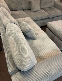 Corduroy Hot sale sectional with FREE OTTOMAN