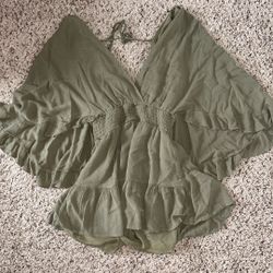 Forest Green Romper Size Medium