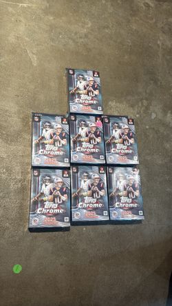 (7) NFL TOPPS Chrome Hanger Boxes $250