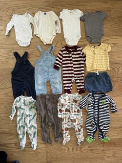 3-6 month clothing bundle - old navy, cat & jack, carters, and more!