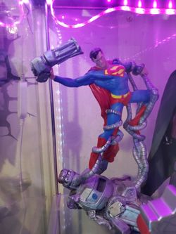 Superman vs Machine 12" Cold Cast Porcelain Statue from 1998