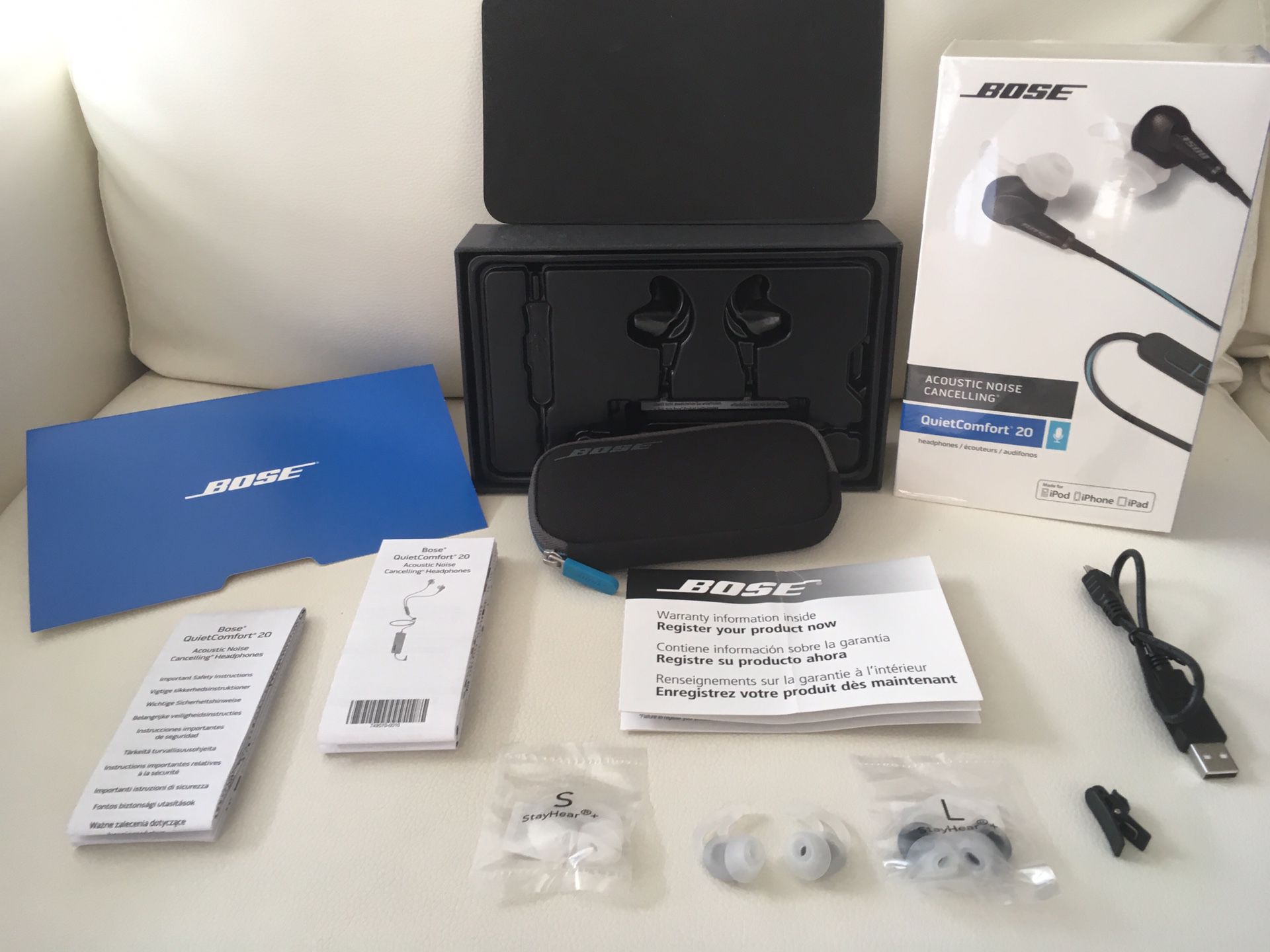 BOSE QC20 (Box & all accessories only)