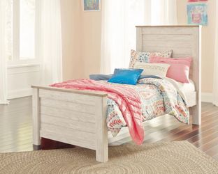 Willowton Twin Panel Bed Frame
