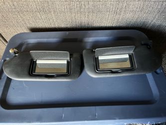 03-09 Nissan 350z OEM Black Sun Visor Pair w/ Lighting Unit *WORKS*