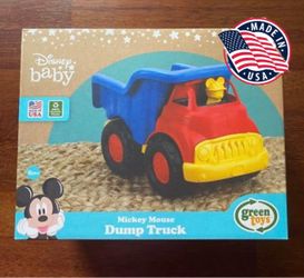 NIB New Green Toys: Disney Baby Exclusive Mickey Mouse Dump Truck (10.25 x 7.45 x 8.13 inches)