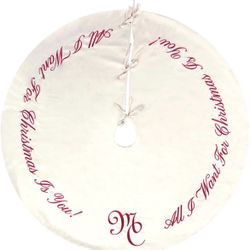 Mariah Carey Official All I Want for Christmas is You Tree Skirt