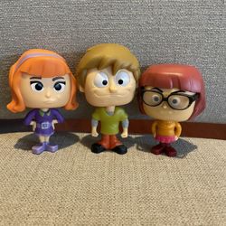 Shaggy,Velma And Daphne From Scooby Doo Bobble Head Toys