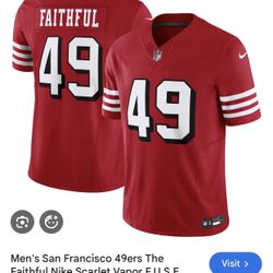 Brand New 49ers FAITHFUL jersey