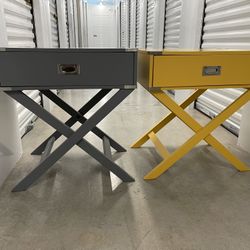 Pair of end-tables