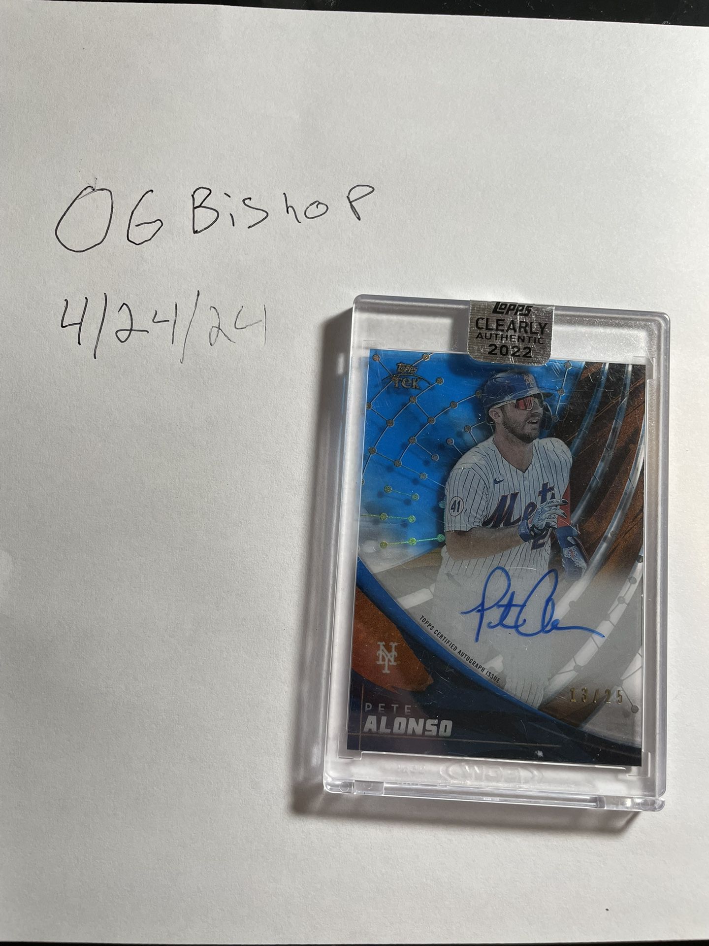 2022 Topps Clearly Auto. Tek On Card Auto