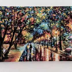 Leonid Afremov Style – Large 28x32 Colorful Canvas Wall Art