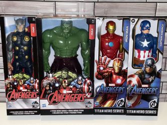 Marvel Heroes Hulk Iron Man Captain America Thor 12” Figures 