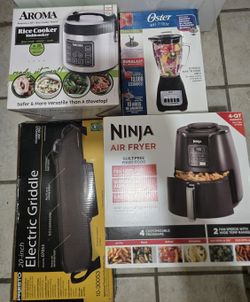 Air Fryer, Stove, Blender, Pressure Cooker, Griddle, NEW