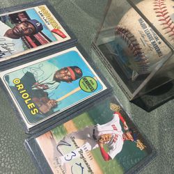 Baseball cards & Camden yards souvenir