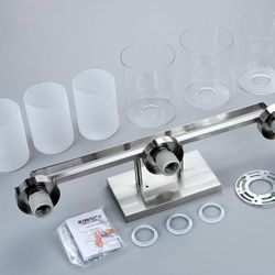 Vanity light brushed nickel