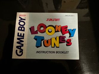 Looney Tunes game boy manual