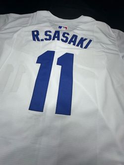 Dodgers Jersey - #11 Sasaki - Home White - Multiple Sizes