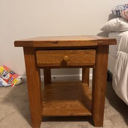 Solid Wood End Table 
