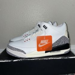 Jordan 3 Retro White Cement Reimagined Size 9.5 , 11 , 12 New