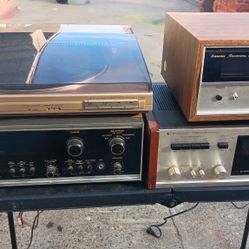 Pioneer Receiver Sx 770 Marantz Turntable Sansui Amplifier  Ra 500 Kenwood Noiser  Model Kf 8011