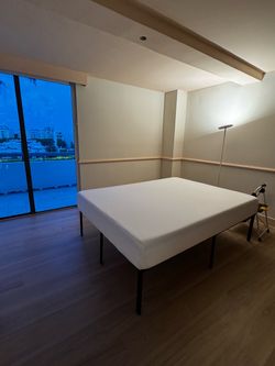 Mattress (size: Full) on Metal Bed Frame