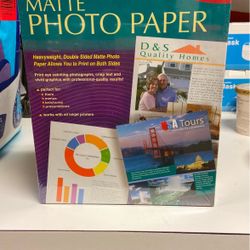 Matte Photo Paper 200 sheets Double Sided Works With All Inkjet Printers
