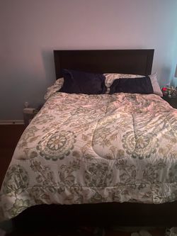Queen bed and mattress