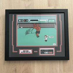 Mike Tyson Authentic Autographed Punch Out W/ NES Controller