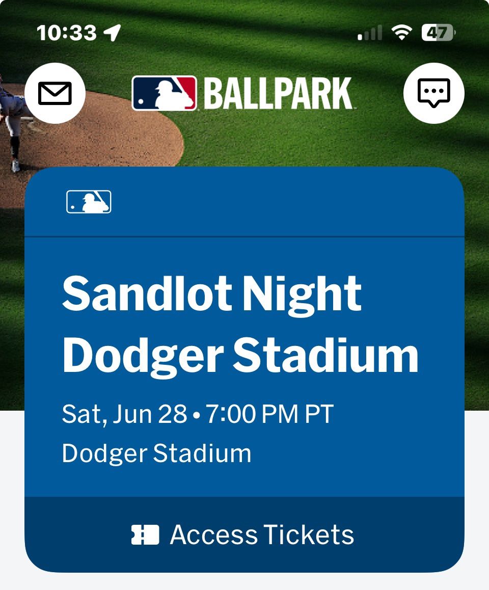Dodger Movie Night 4 Tonight
