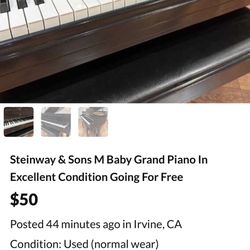 Fraud: Free Steinway Ad