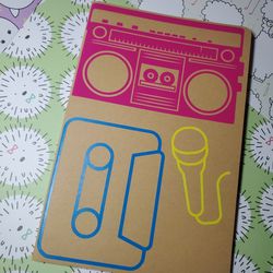 Lined Journal With Music Theme 