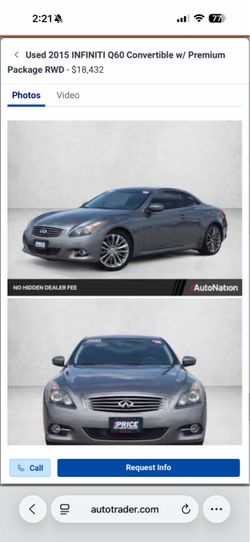 2015 Infiniti Q60