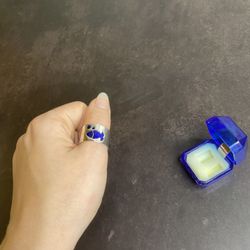 Women’s Ring With Blue Fish 