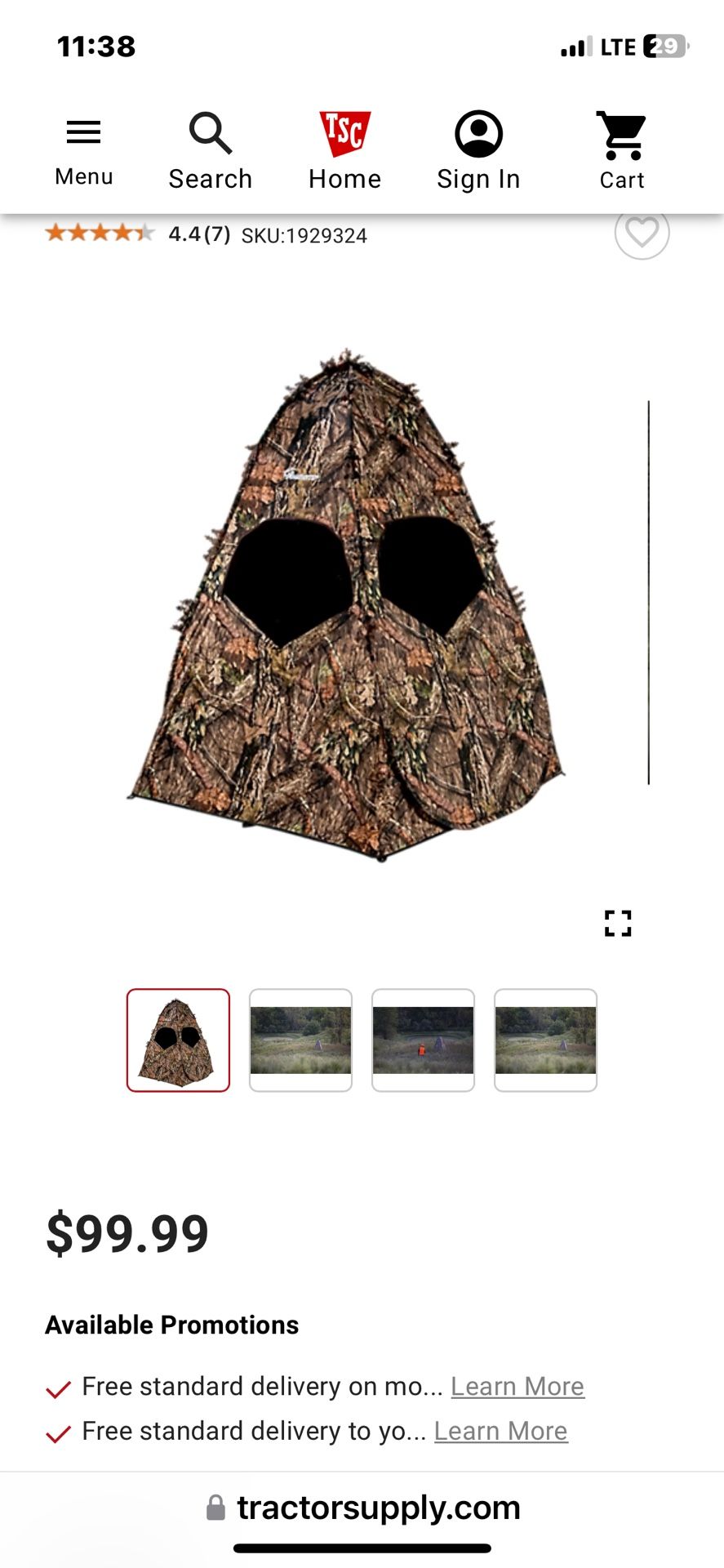 Camo Hunting Tent
