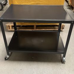Metal Rolling Cart, 27”x16.5”x22”, New