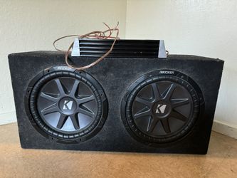 Kicker Comp Vr 12” Speakers And Box W/ Hifonics Subwoofer.