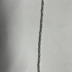 10 Karat White Gold Diamond Tennis Bracelet 